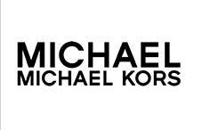 A black and white image of the michael kors logo.