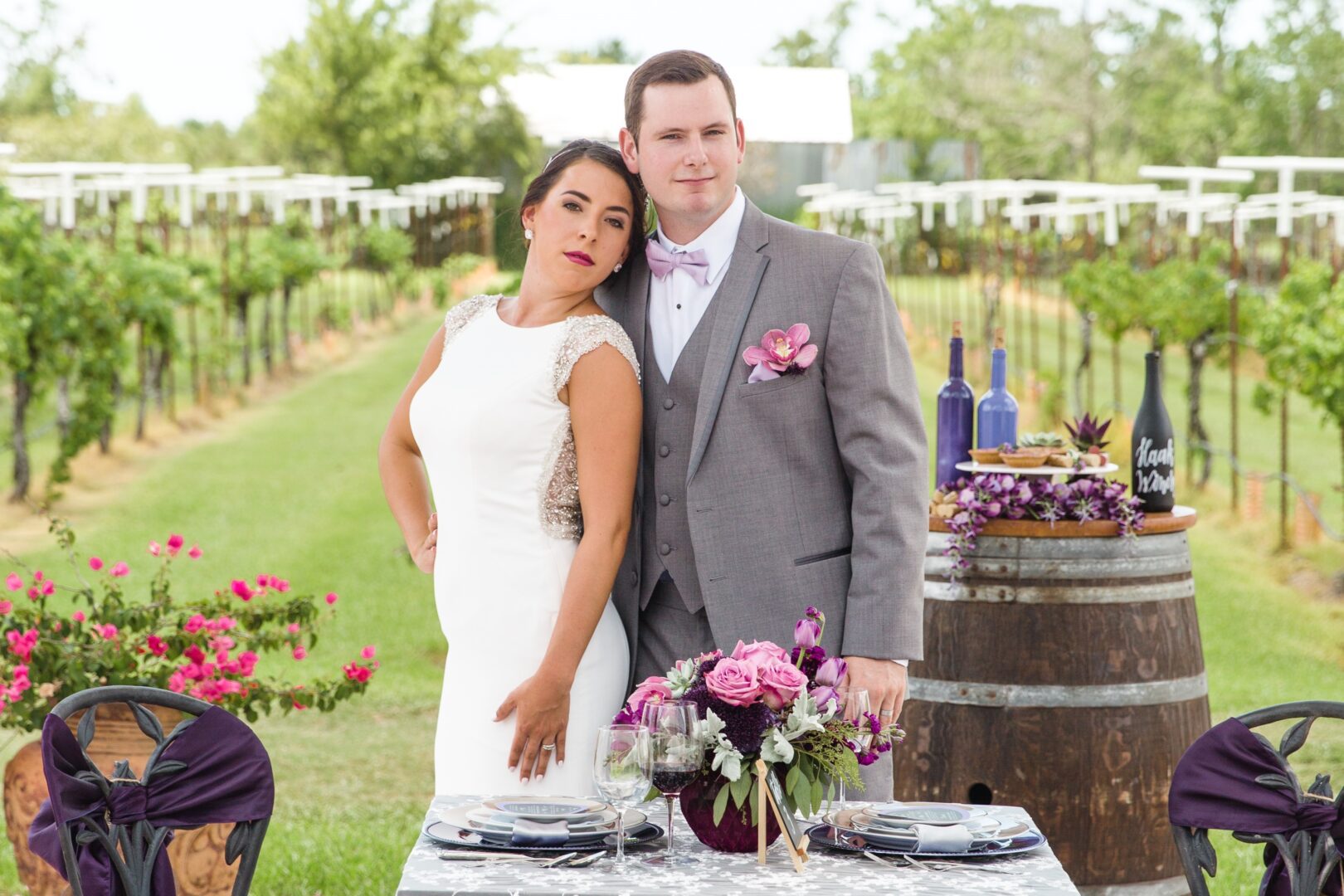 A man and woman posing for the camera.